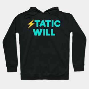 Static will Light Blue Hoodie